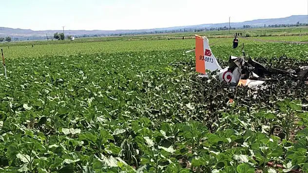 Kayseri'de eğitim uçağı düştü