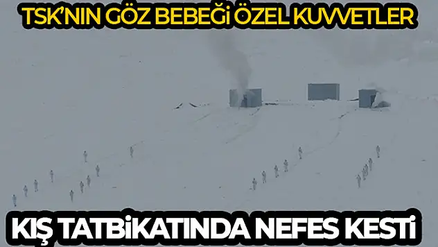 Kış tatbikatında özel kuvvetlerden nefes kesen operasyon