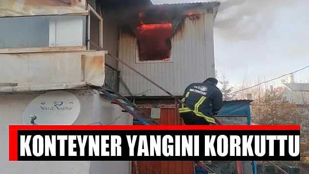 Konteyner yangını korkuttu