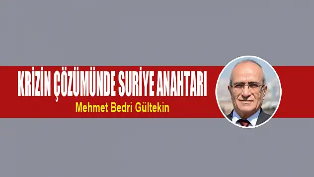 Krizin çözümünde Suriye anahtarı