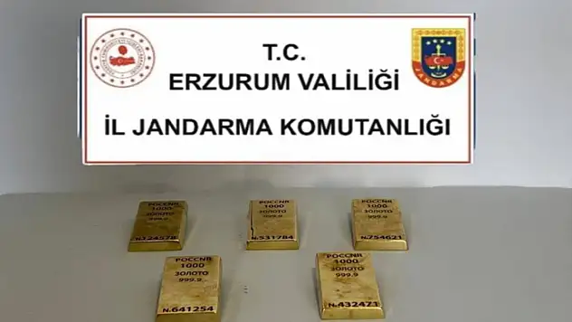 Külçe altın ele geçirildi