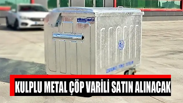 Kulplu metal çöp varili satın alınacak
