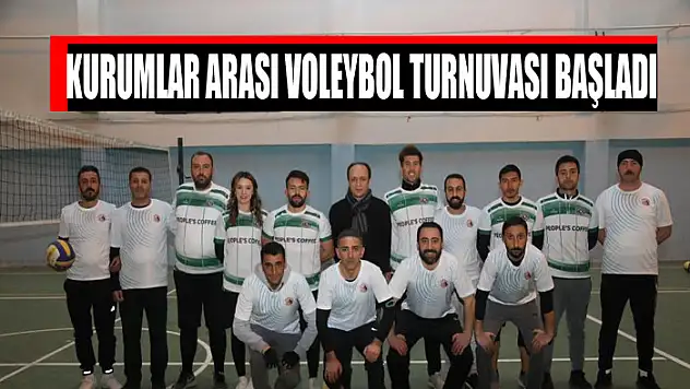 Kurumlar Arası Voleybol Turnuvası başladı