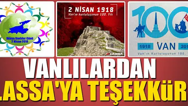 Vanlılardan Lassa'ya teşekkür