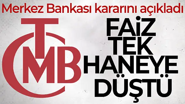 Merkez Bankası faiz kararını açıkladı!