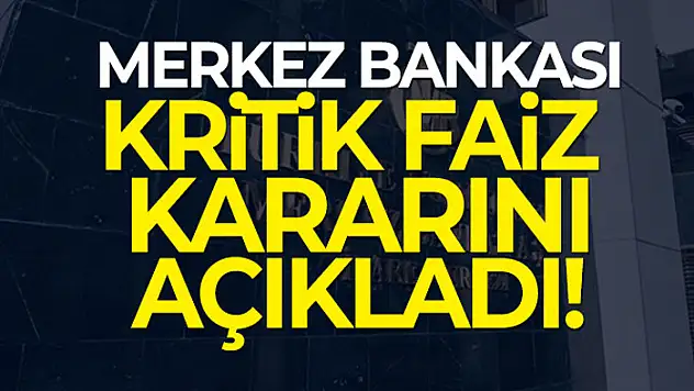 Merkez Bankası faizi sabit tuttu
