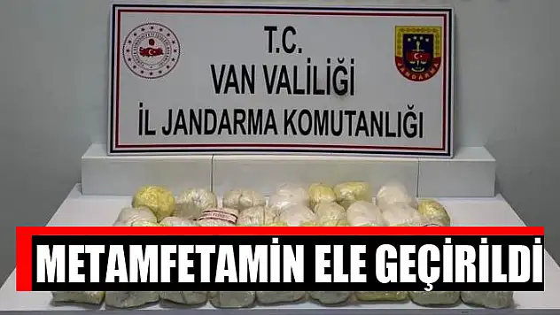Metamfetamin ele geçirildi