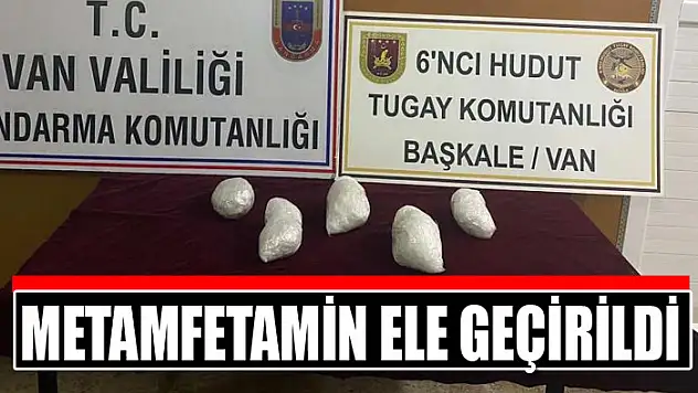 Metamfetamin ele geçirildi