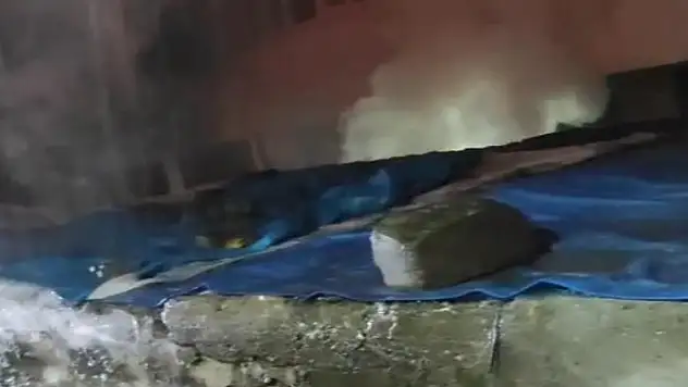 Metruk binada çıkan yangın söndürüldü