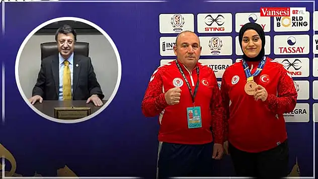 Milletvekili Tükmenoğlu duyurdu: Vanlı sporcu Dünya üçüncüsü oldu