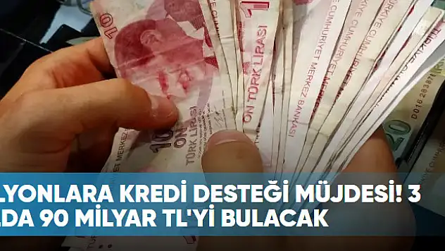 Milyonlara kredi desteği müjdesi! 3 yılda 90 milyar TL'yi bulacak