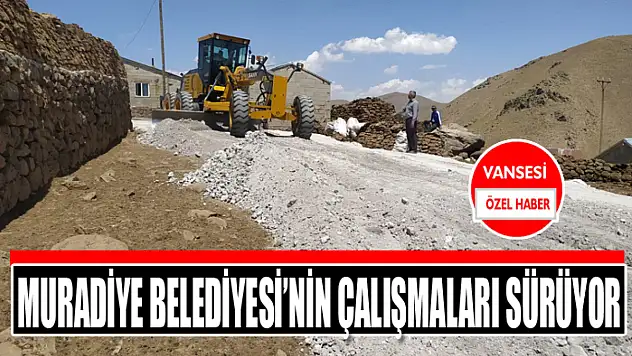 Muradiye Belediyesi'nin çalışmaları sürüyor