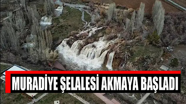 Muradiye Şelalesi akmaya başladı