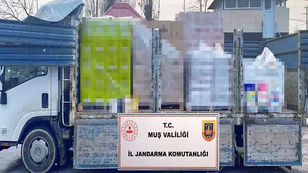 Muş'ta 1 milyon 820 bin TL'lik sahte ürün ele geçirildi