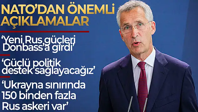 NATO Genel Sekreteri Stoltenberg: 'Ukrayna'ya güçlü siyasi destek sağlamaya devam edeceğiz'