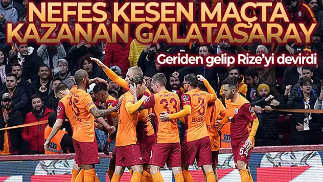 Nefes kesen maçta kazanan Galatasaray