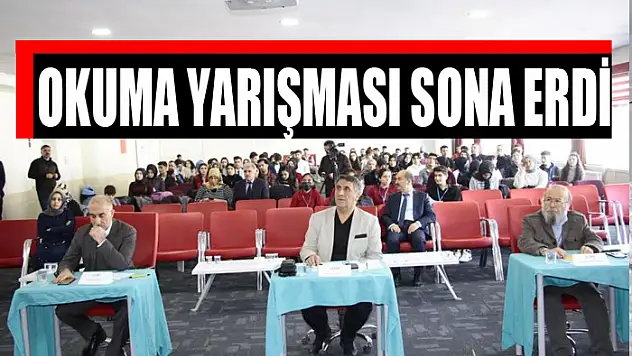 Şiir yarışması sona erdi