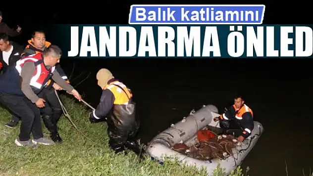 Balık katliamını Jandarma önledi 