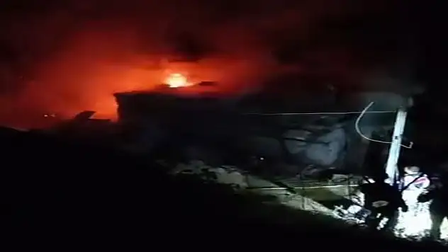 Ormanlık alanda çıkan yangın eve sıçradı