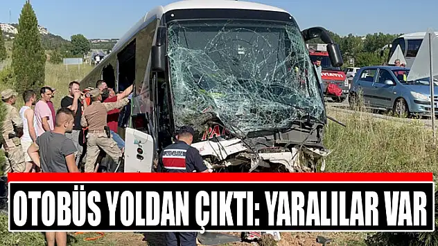 Otobüs yoldan çıktı: Yaralılar var