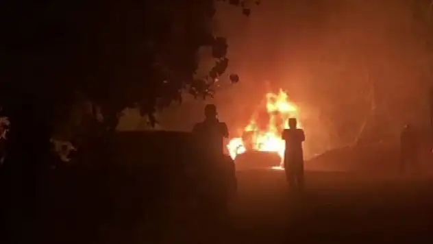 Otomobilin LPG tankı bomba gibi patladı