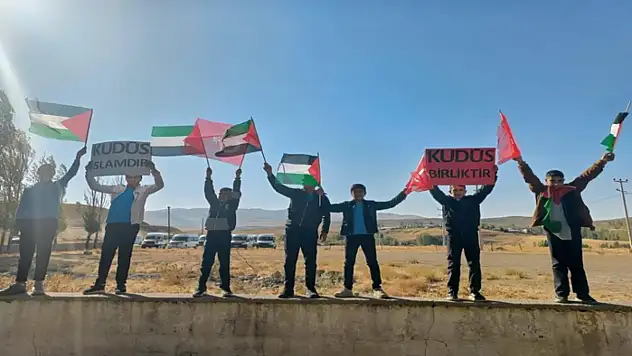 Özalp'te Filistin'e destek etkinliği