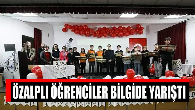 Özalplı öğrenciler bilgide yarıştı