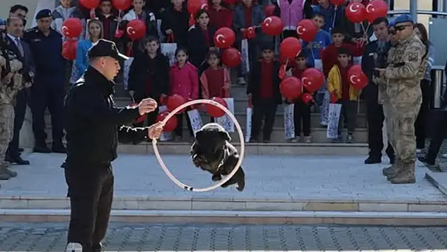 Pazaryeri'nde minik öğrenciler jandarma etkinlikleri ve köpek gösterileriyle tanıştı