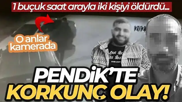 Pendik'te 1 buçuk saat arayla iki kişiyi öldürdü