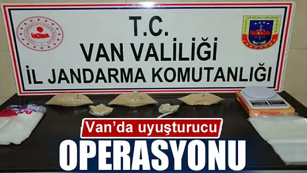 Van'da uyuşturucu operasyonu