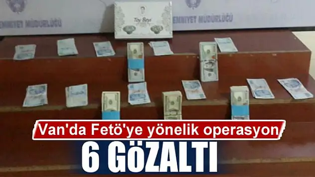 Van'da Fetö'ye yönelik operasyon 6 gözaltı