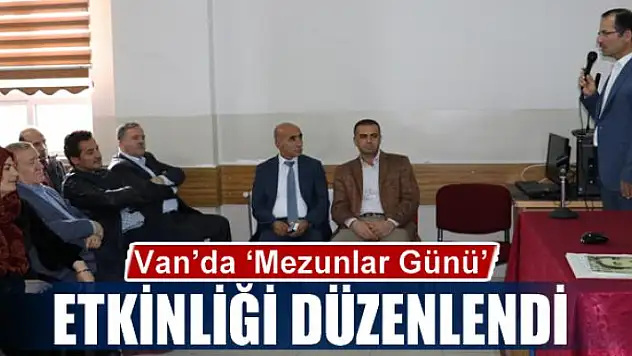 Van'da 'Mezunlar Günü' etkinliği