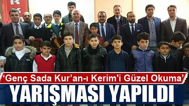 Van'da 'Genç Sada Kur'an-ı Kerim'i Güzel Okuma' yarışması