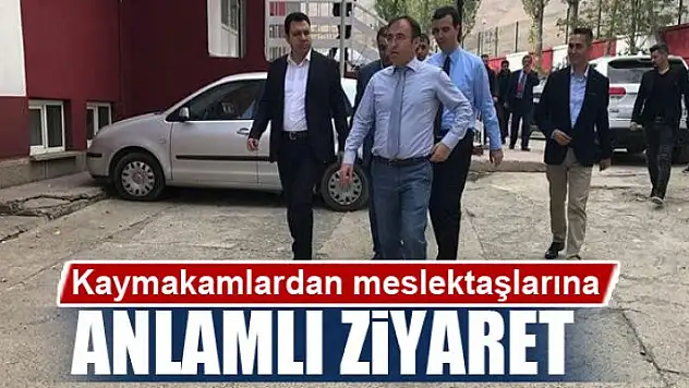 Kaymakamlardan meslektaşlarına ziyaret