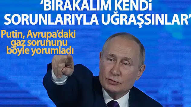 Putin: Bırakalım Avrupalılar kendi sorunlarıyla uğraşsınlar