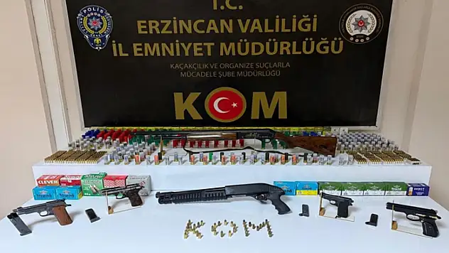 Refahiye'de silah operasyonu