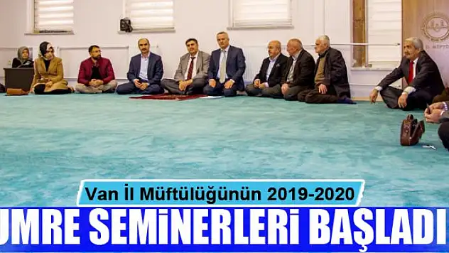 Van İl Müftülüğünün 2019-2020 umre seminerleri başladı