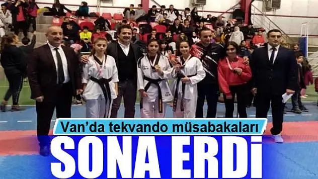 Van'da tekvando müsabakaları sona erdi