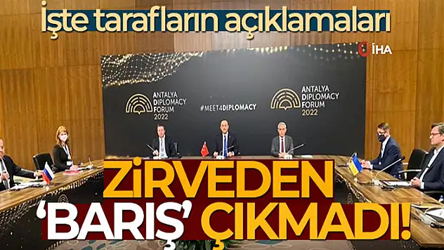Rusya-Ukrayna-Türkiye üçlü dışişleri bakanları toplantısı sona erdi