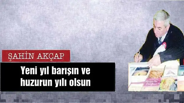 Yeni yıl barışın ve huzurun yılı olsun 
