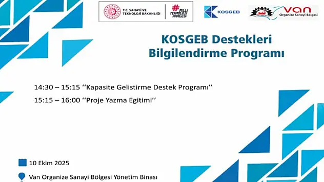 Sanayici ve işadamlarına KOSGEB destekleri anlatılacak