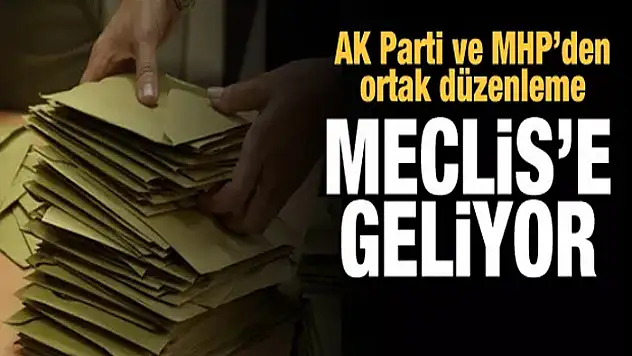 Seçim barajının düşürülmesi teklifi Meclis'e geliyor