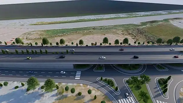 Seviyeli köprülü kavşak trafiği rahatlattı