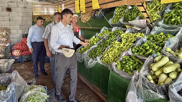 Şişman'dan Tuşba'daki sebze üreticilerine ziyaret