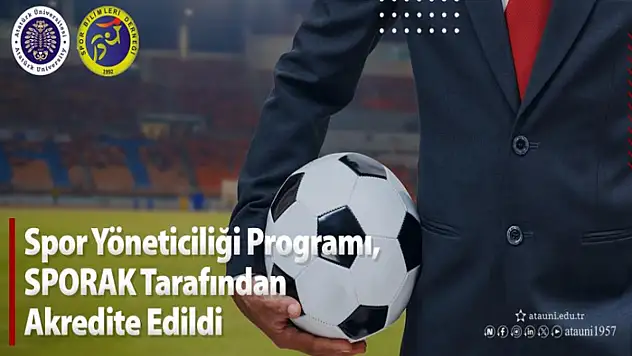 Spor yöneticiliği programı, Sporak tarafından akredite edildi