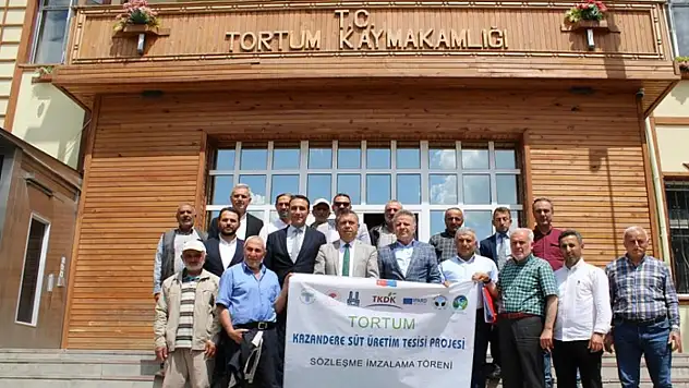 Süt üretimi için 30 milyonluk projenin imzaları atıldı