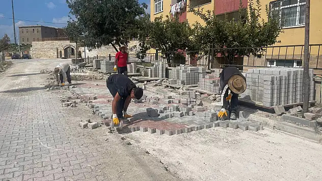 Tarihi Van evleri önündeki yol yenilendi