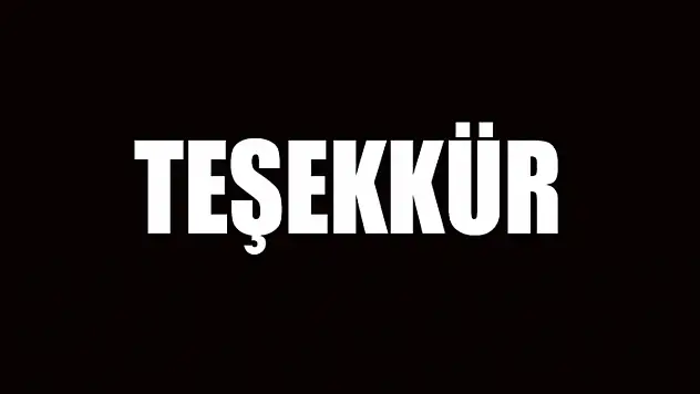 TEŞEKKÜR