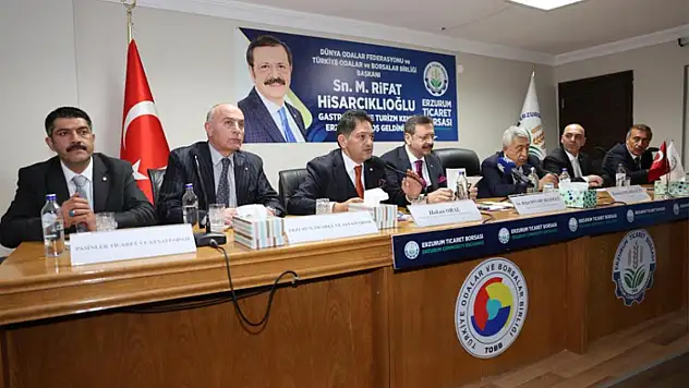TOBB Başkanı Hisarcıklıoğlu'ndan Erzurum Ticaret Borsası'na ziyaret