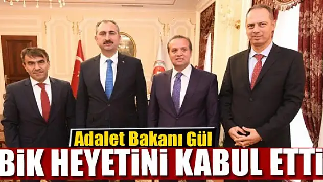 Adalet Bakanı Gül, BİK heyetini kabul etti
